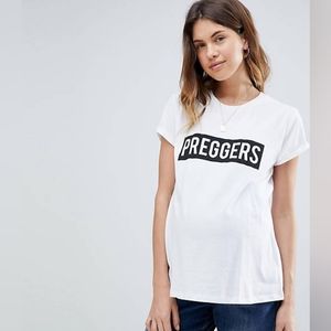 ASOS Maternity Preggers Slogan Tee